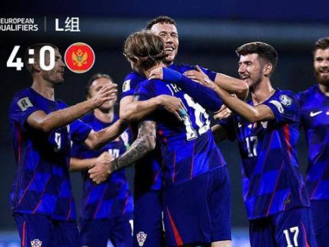 [爱奇艺全场集锦]世预赛-佩里西奇破门克拉马里奇建功 克罗地亚4-0十人黑山