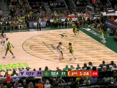 WNBA常規(guī)賽:金州瓦爾基里vs西雅圖風(fēng)暴第2節(jié)英文原聲回放