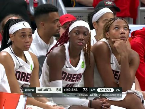 WNBA季后赛:亚特兰大梦想vs印第安纳狂热第4节中文解说回放