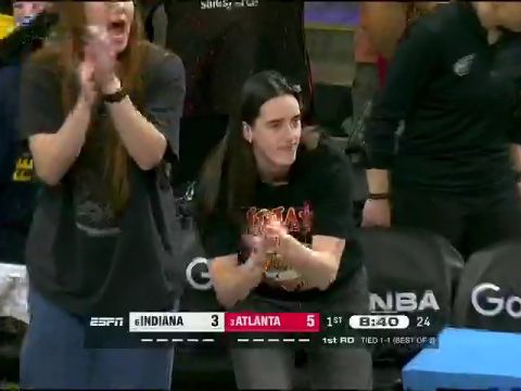 WNBA季后赛：印第安纳狂热vs亚特兰大梦想第1节中文解说回放