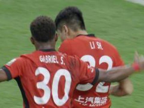 [进球视频] 海港1-0领先！刘若钒横传 李帅后点抢射破门