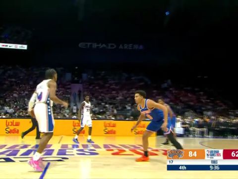 NBA季前赛:76人vs尼克斯第4节中文解说回放