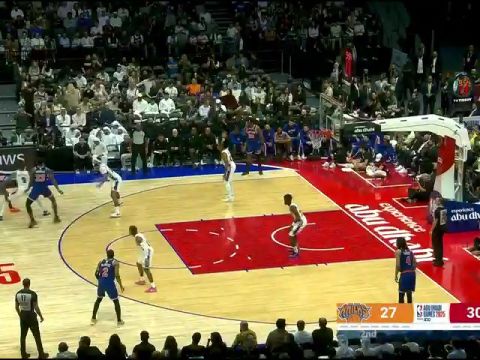 NBA季前赛:76人vs尼克斯第2节中文解说回放