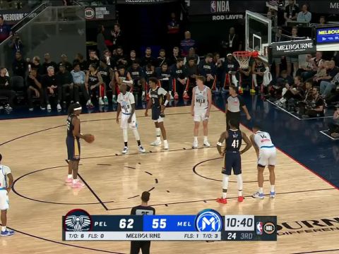 NBA季前赛:墨尔本联vs鹈鹕第3节中文解说回放