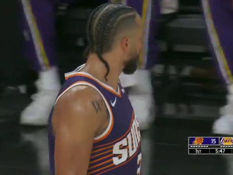 NBA季前赛：太阳vs湖人英文原声全场回放