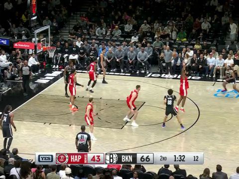 NBA季前赛:耶路撒冷夏普尔vs篮网英文原声全场回放