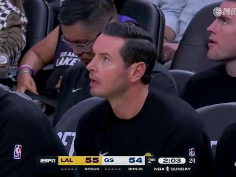 NBA季前赛:湖人vs勇士二路皓篮球解说全场回放