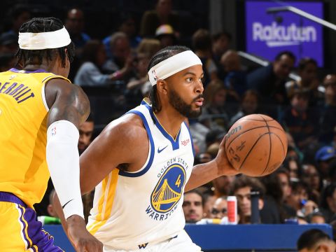 穆迪vs湖人集锦 仅出战14分钟飙中5记三分高效贡献19分