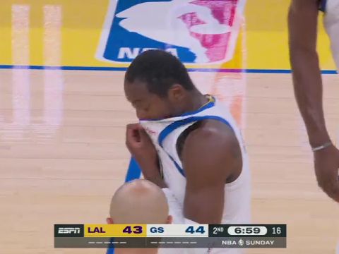 NBA季前赛:湖人vs勇士第2节中文解说回放