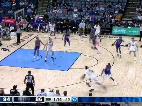 NBA季前赛：活塞vs灰熊第3节中文解说回放