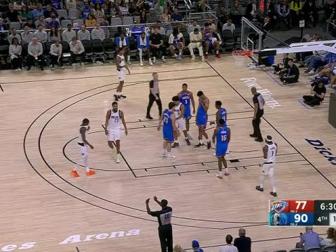 NBA季前赛:雷霆vs独行侠第4节中文解说回放