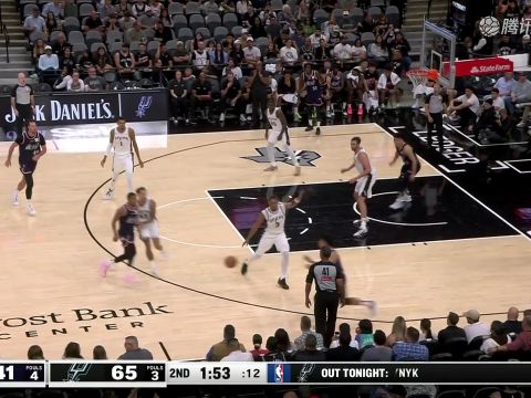NBA季前赛:广州龙狮vs马刺中文解说全场回放