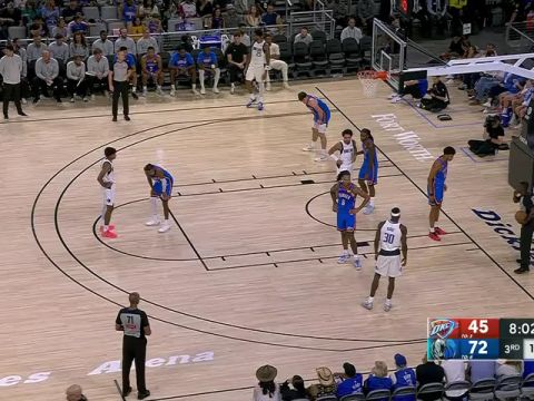 NBA季前赛:雷霆vs独行侠第3节中文解说回放