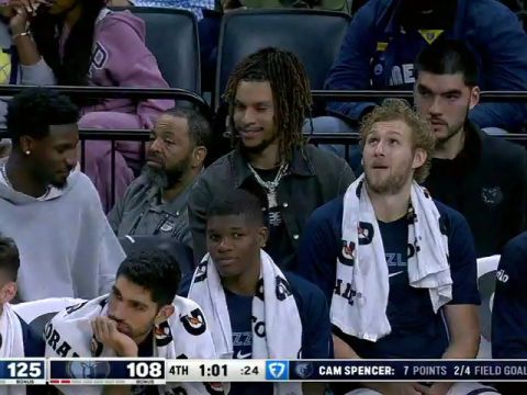 NBA季前赛：活塞vs灰熊第4节英文原声回放