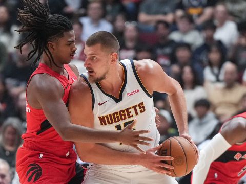 约基奇vs猛龙集锦 出场20分钟拿到17+6+5盘活全队