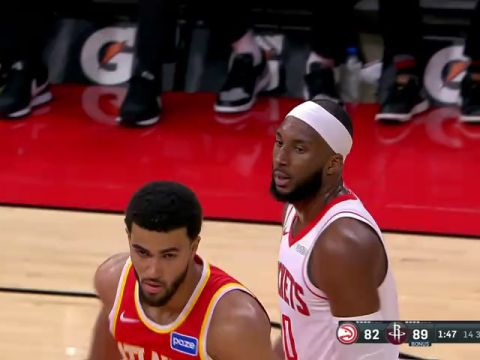 NBA季前赛:老鹰vs火箭第3节中文解说回放