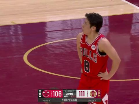 公牛vs骑士第4节英文原声回放