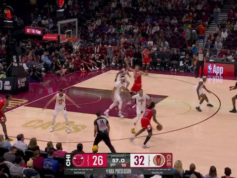 公牛vs骑士第1节英文原声回放