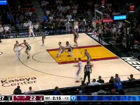 NBA季前赛:马刺vs热火第1节中文解说回放