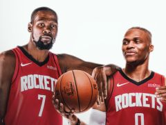 杜兰特：威少是传奇理应留在NBA 如果能和他在火箭重聚会很棒