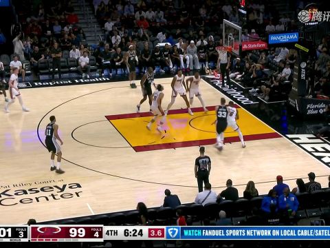 NBA季前赛:马刺vs热火中文解说全场回放