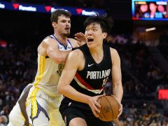 NBA季前赛战报：杨瀚森首秀4分4板6犯离场 勇士21分逆转胜开拓者
