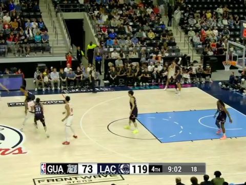 NBA季前赛:广州龙狮vs快船英文原声全场回放