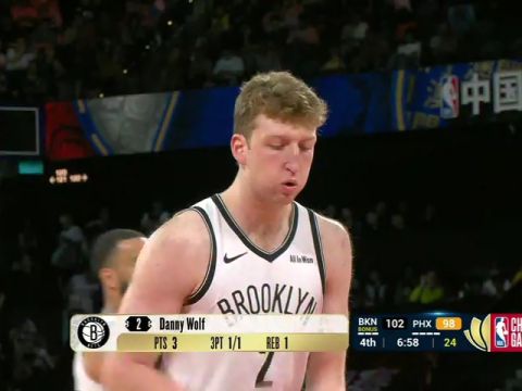 NBA季前赛:太阳vs篮网加英文原声全场回放