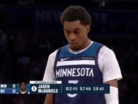 【全场回放】 尼克斯vs森林狼 (刘圳展)