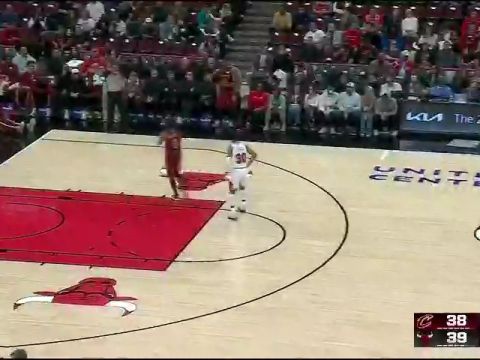 NBA季前赛:骑士vs公牛第2节中文解说回放