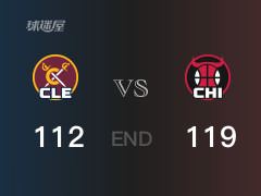 骑士vs公牛战报：道苏姆16分米切尔22分 公牛击败骑士