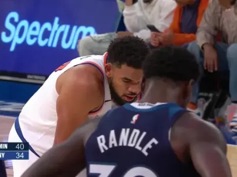 【全场回放】 尼克斯vs森林狼 (刘圳展)