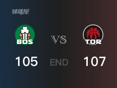 凯尔特人vs猛龙比分：迪克22分布歇19分 凯尔特人105-107败给猛龙