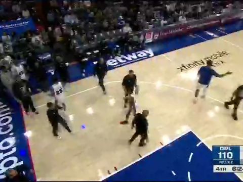 NBA季前赛:魔术vs76人第4节中文解说回放