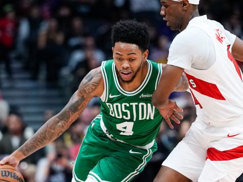 安芬尼-西蒙斯vs猛龙 将天赋带到绿军砍下18+3