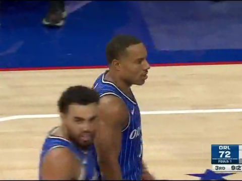 NBA季前赛:魔术vs76人第3节中文解说回放