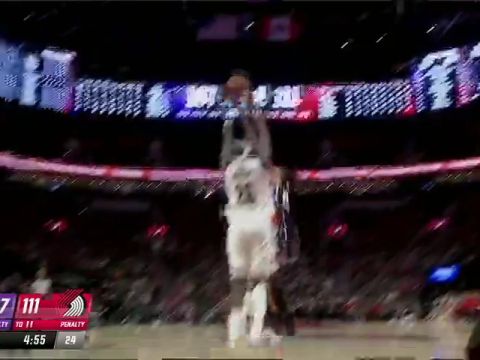 NBA季前赛:国王vs开拓者第4节中文解说回放