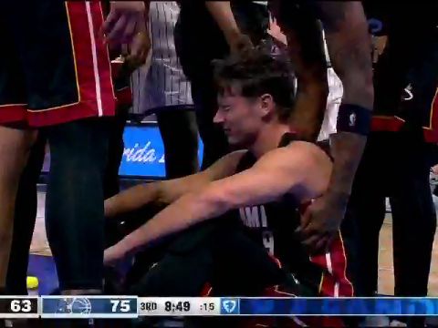 NBA季前赛：热火vs魔术第3节英文原声回放