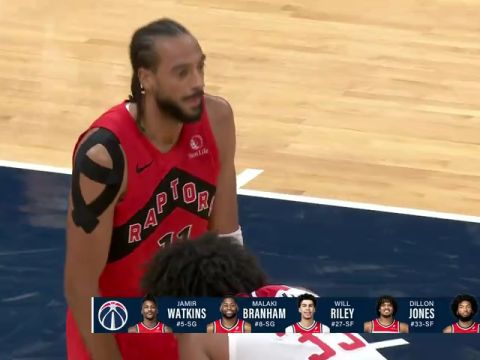 NBA季前赛：猛龙vs奇才第4节英文原声回放