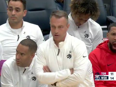 NBA季前赛：猛龙vs奇才第1节中文解说回放