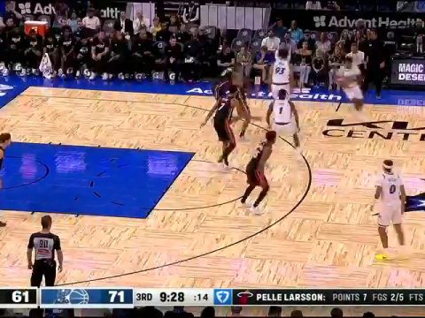 NBA季前赛：热火vs魔术英文原声全场回放