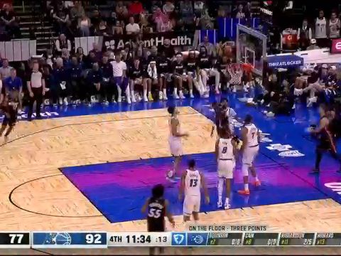 NBA季前赛：热火vs魔术第4节中文解说回放