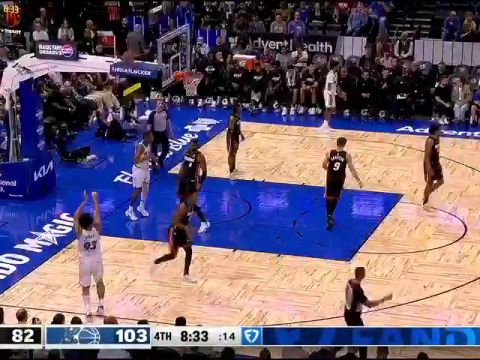 NBA季前赛：热火vs魔术第4节英文原声回放