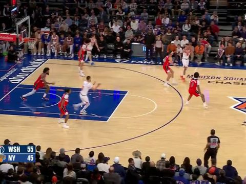 NBA季前赛：奇才vs尼克斯英文原声全场回放