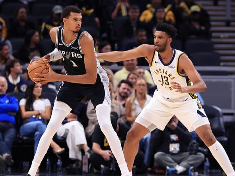 马刺124-108步行者 文班亚马27+11力压马瑟林31分