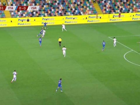 [进球视频]意大利1-0领先以色列！雷特吉造点，亲自主罚命中