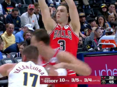 NBA季前赛：公牛vs掘金第2节英文原声回放