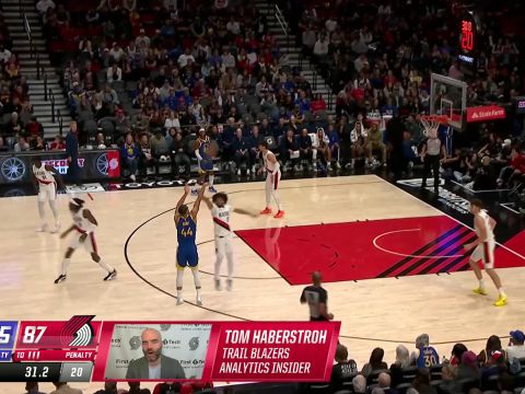 勇士118-111开拓者 库里28+6+5杨瀚森9分6篮板难阻失利