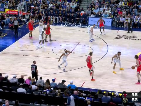 吉迪vs掘金集锦 全场25+9+6展现全能身手难救主