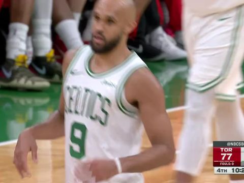 NBA季前赛：猛龙vs凯尔特人第4节英文原声回放